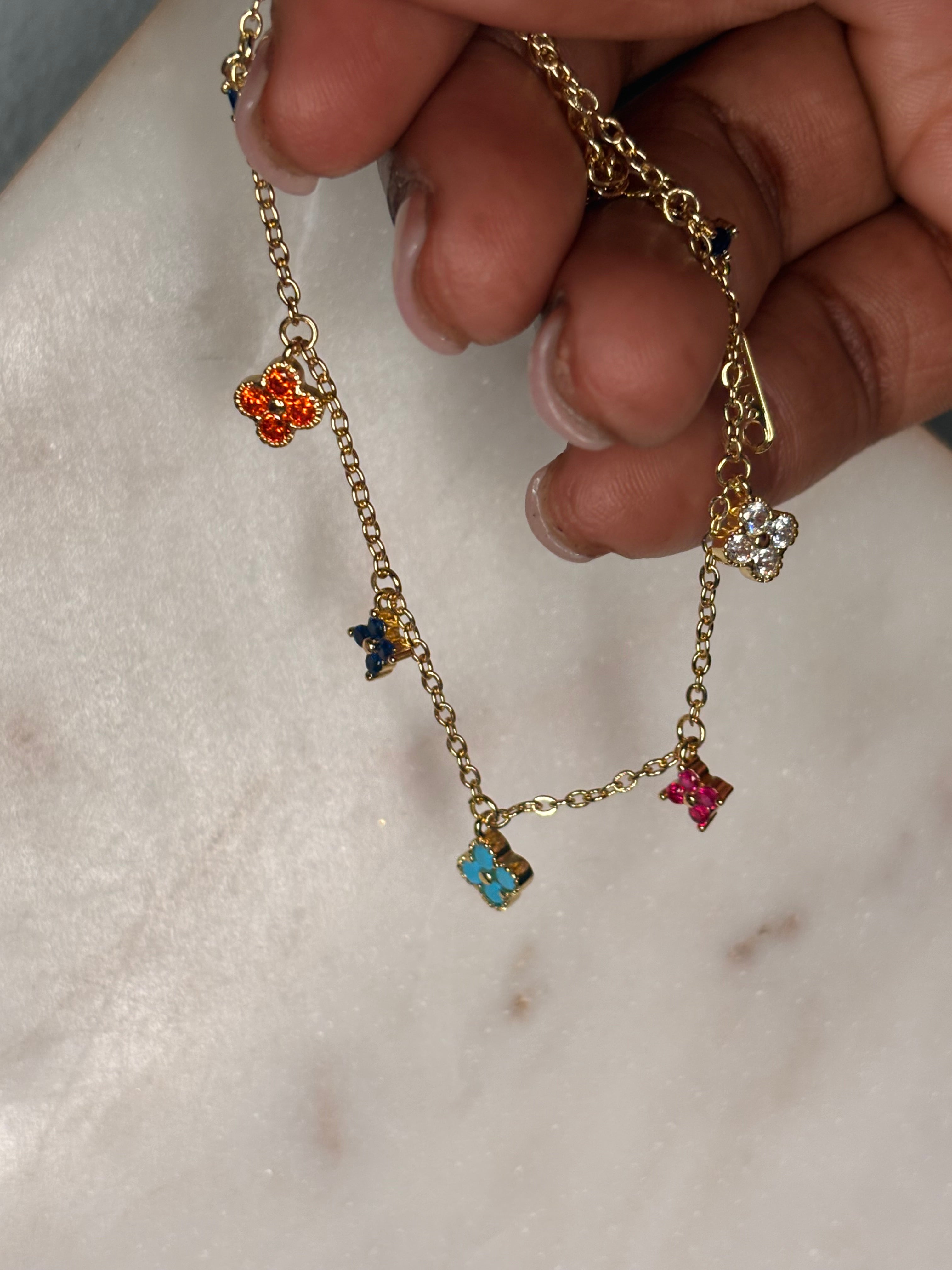Candy Gem Charm Bracelet