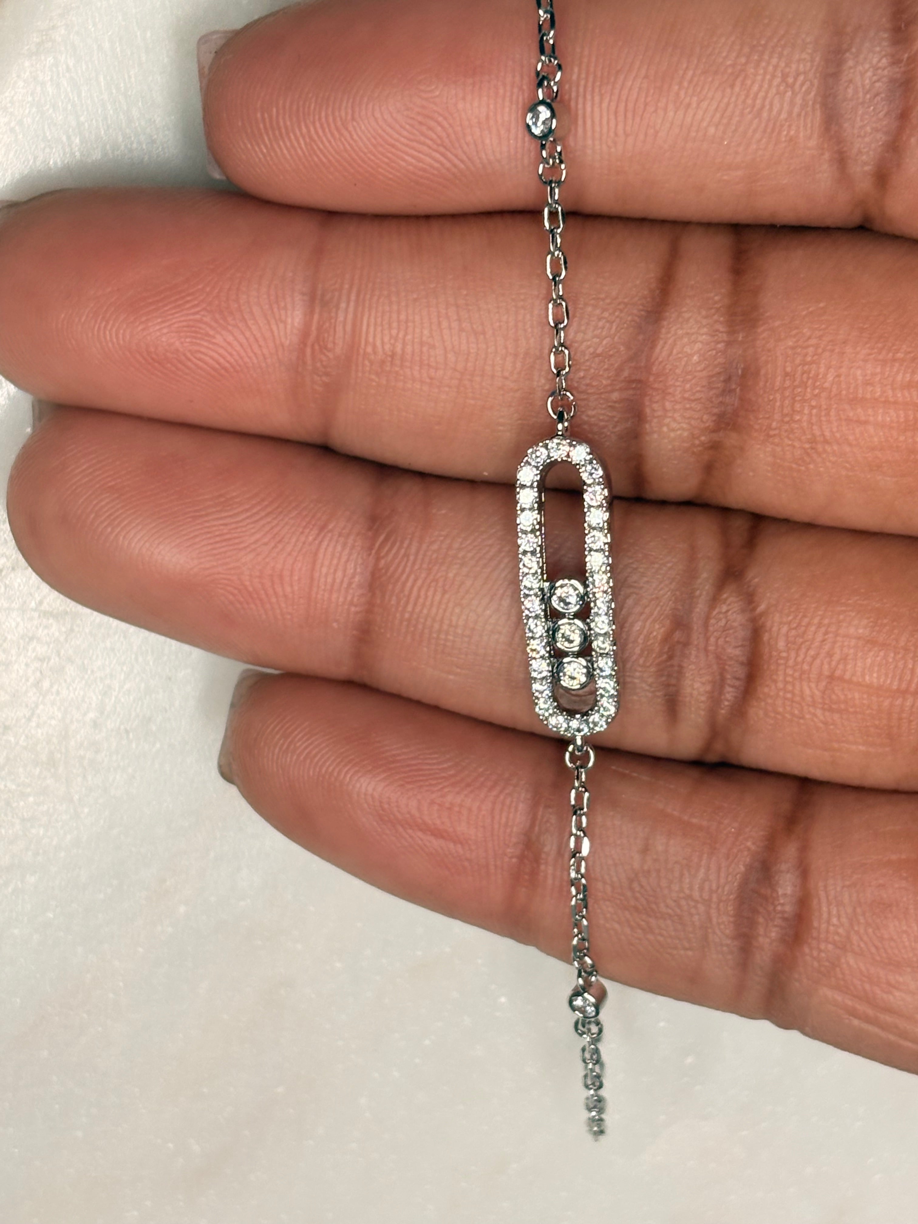 Crystal Link Tennis Bracelet