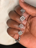 Soft Petal Silver Bracelet