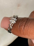 Rose thorn adjustable ring