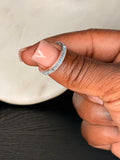 Baby blue infinity ring