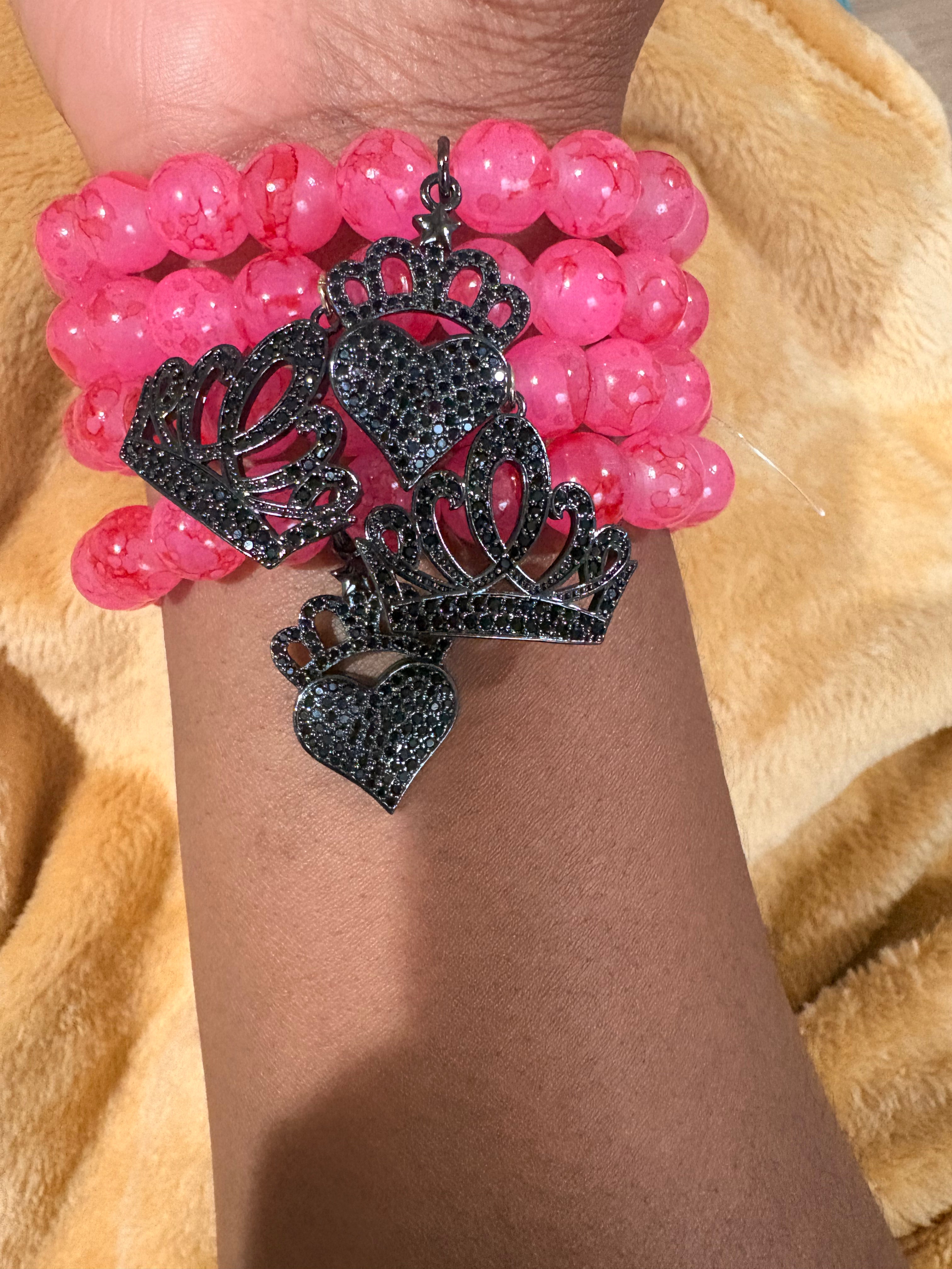Pink princess bracelet