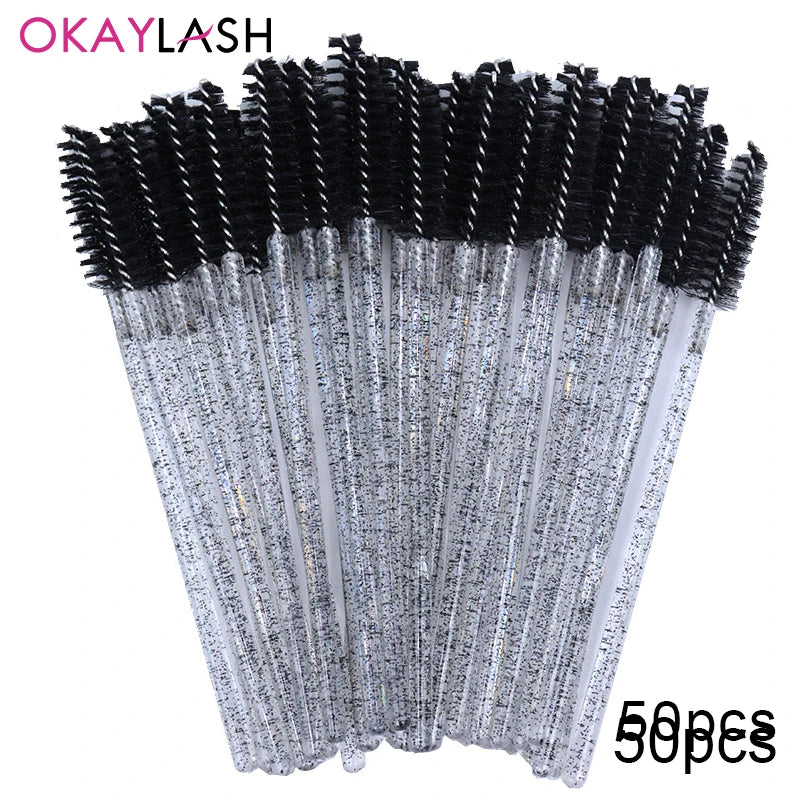 100pcs Disposable Eyelash Brushes Spoolies