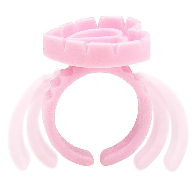 500Pcs Eyelash Extension Glue Ring Holder