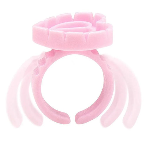 500Pcs Eyelash Extension Glue Ring Holder