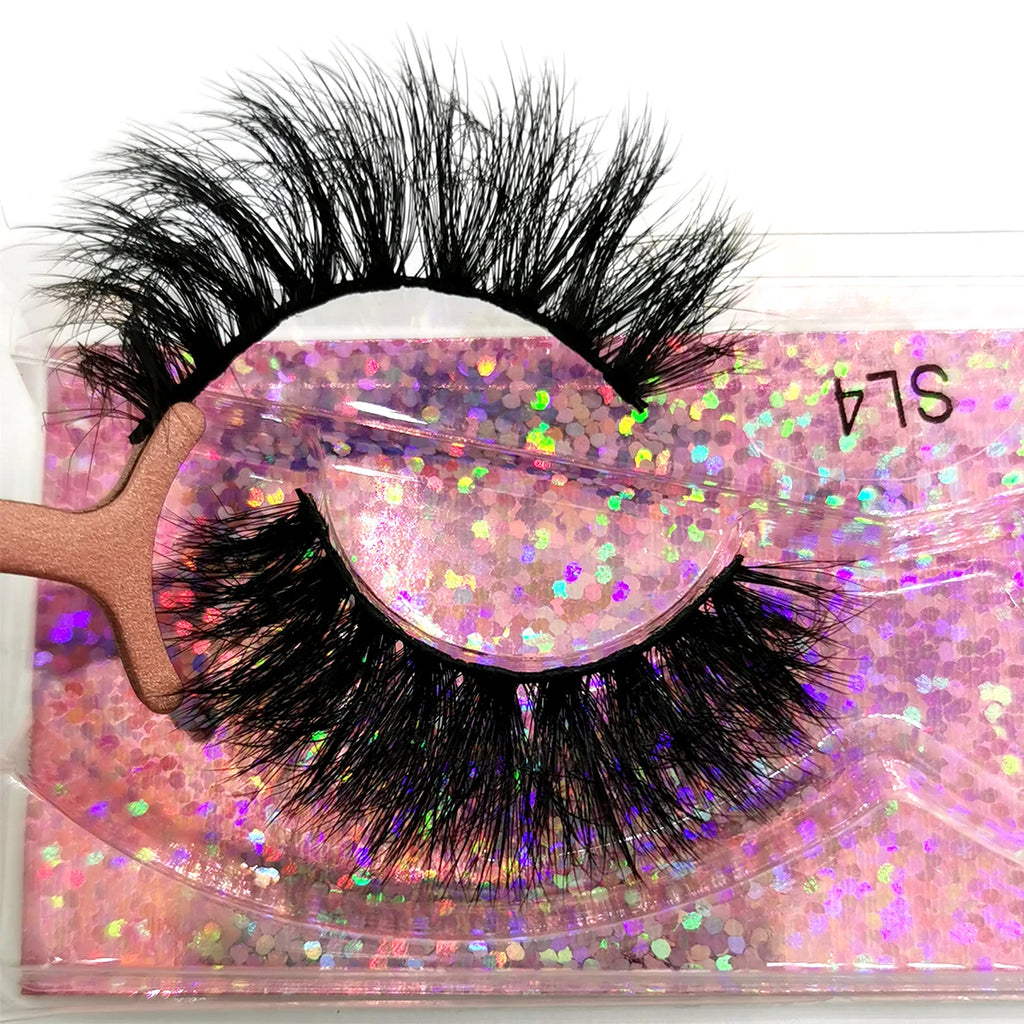 5/10/30/50/100Pcs fluffy mink eyelashes wholesale