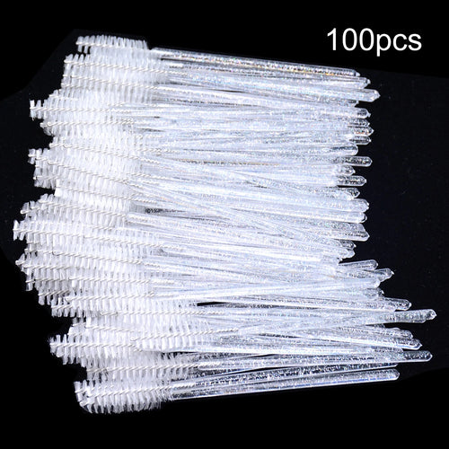 100pcs Disposable Eyelash Brushes Spoolies