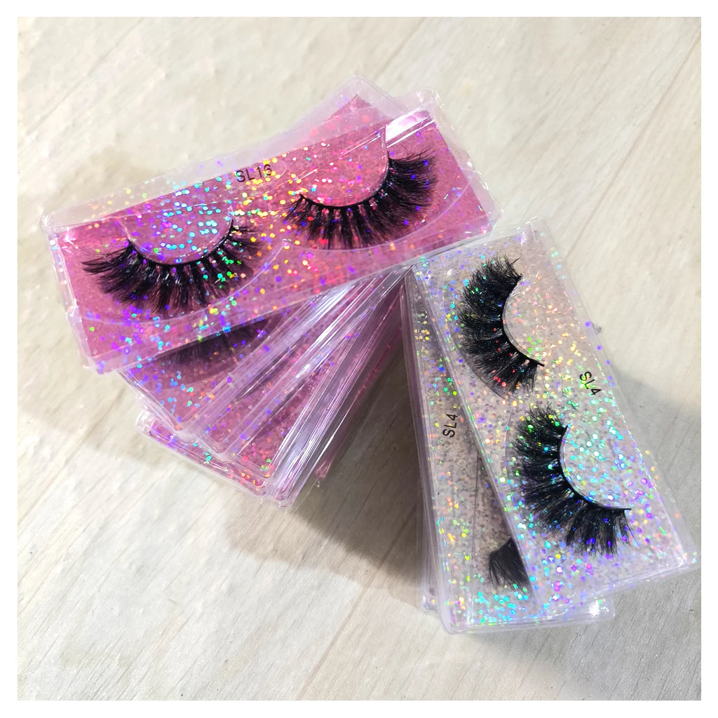 5/10/30/50/100Pcs fluffy mink eyelashes wholesale