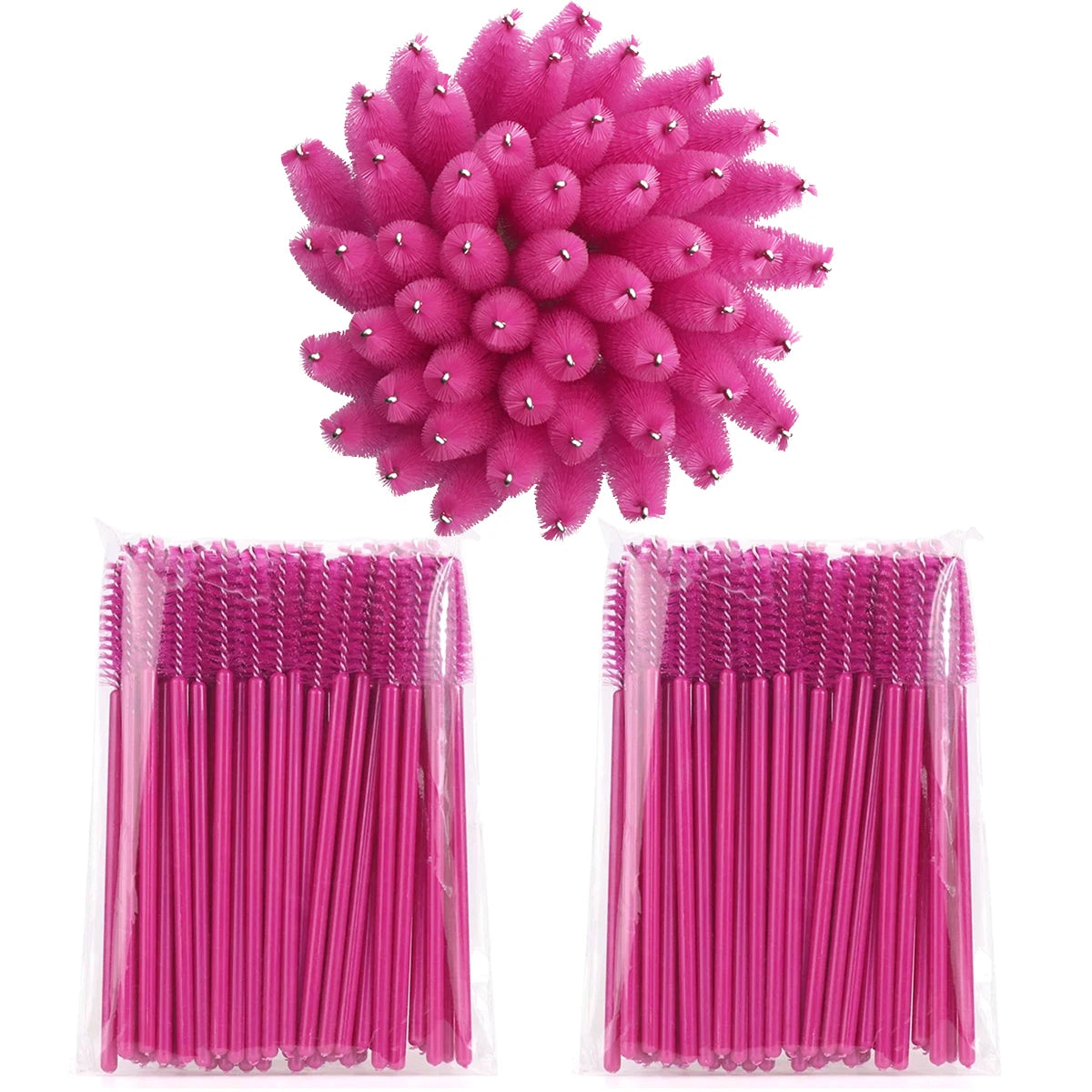 100pcs Disposable Eyelash Brushes Spoolies